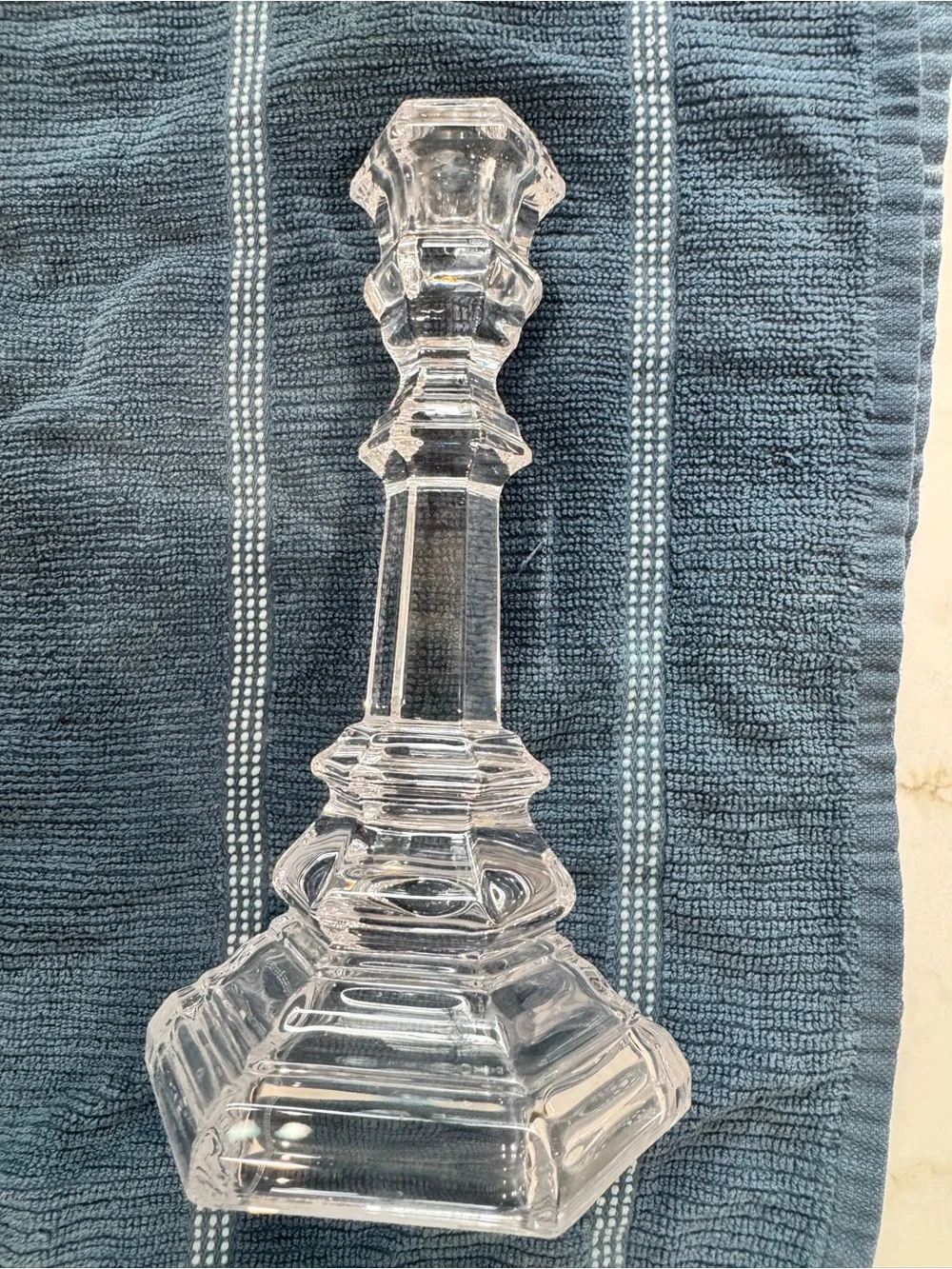 Tiffany’s rare vintage Plymouth crystal candlesticks set of 2